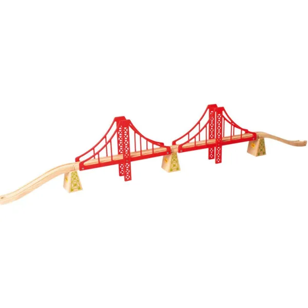 Bigjigs Rail Double Suspension Bridge