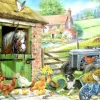 House of Puzzles Down On The Farm - BIG 250 Piece Jigsaw Puzzle