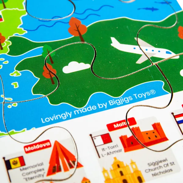 Bigjigs Toys European Map Floor Puzzle (48pc)
