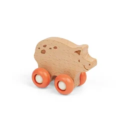 Bigjigs Toys Farm Animal on Wheels - Pig