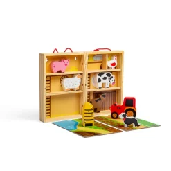 Bigjigs Toys Farm Animal Playbox