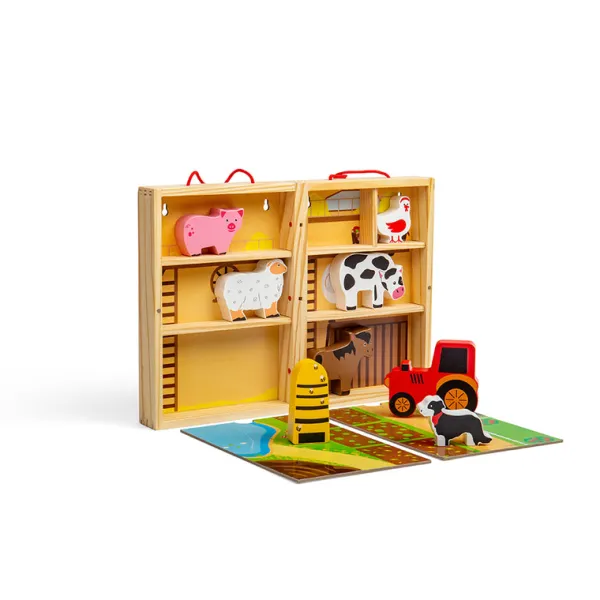 Bigjigs Toys Farm Animal Playbox