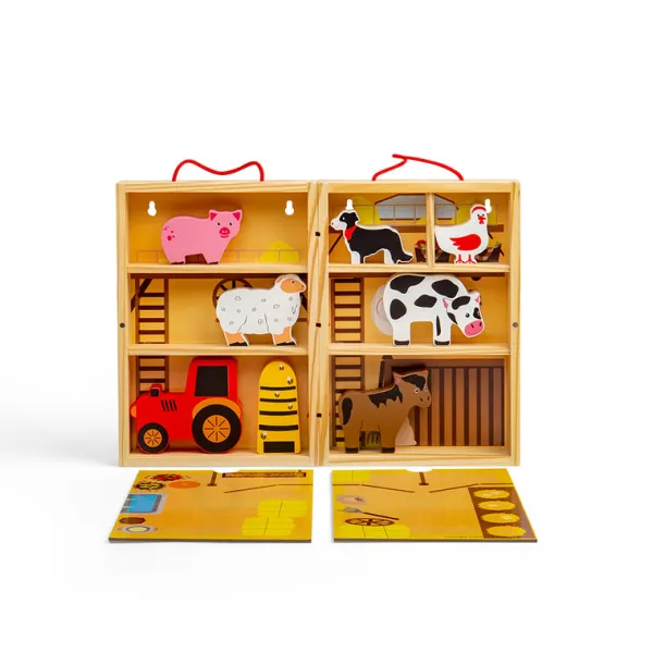 Bigjigs Toys Farm Animal Playbox
