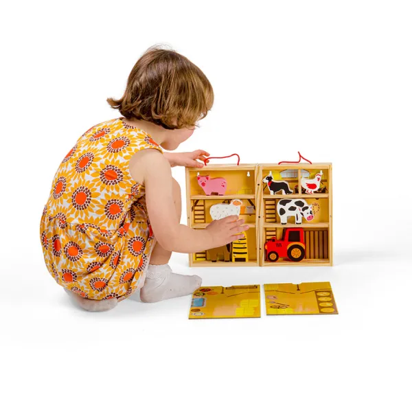 Bigjigs Toys Farm Animal Playbox
