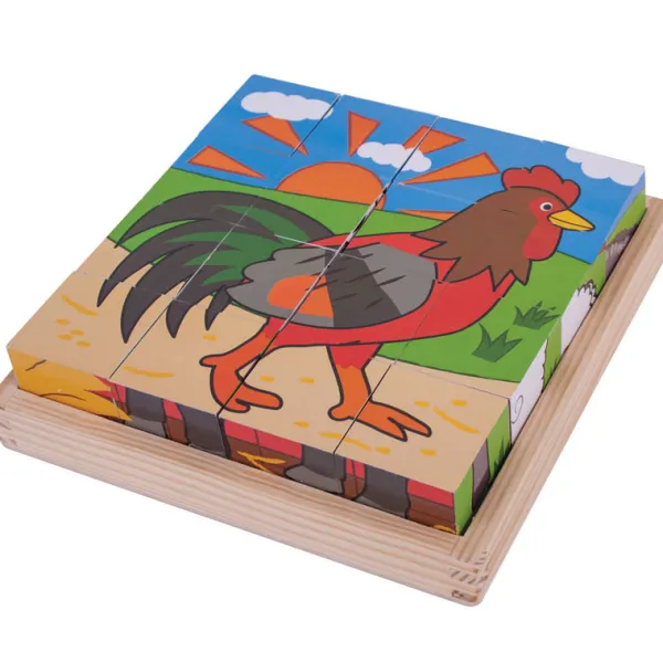 Bigjigs Toys Farm Cube Puzzle