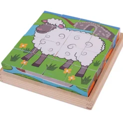 Bigjigs Toys Farm Cube Puzzle