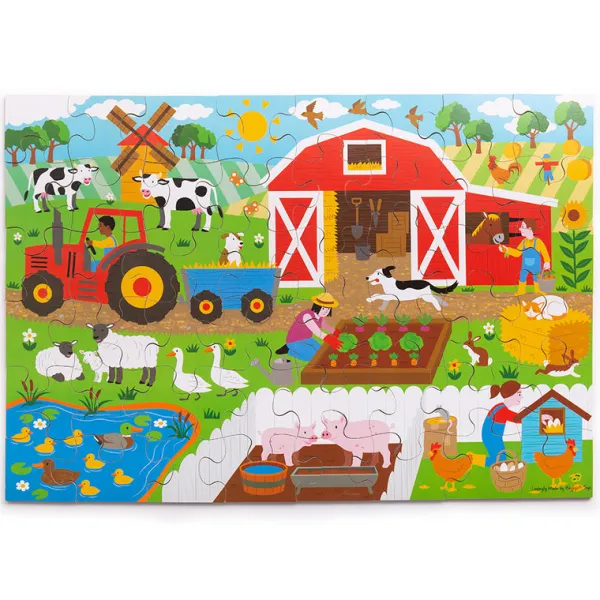 Bigjigs Toys Farmyard Floor Puzzle (48 piece)