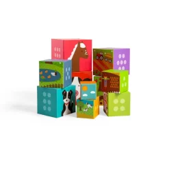 Bigjigs Toys Farmyard Stacking Cubes