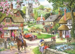House of Puzzles Feeding The Ducks - 1000 Piece Jigsaw Puzzle