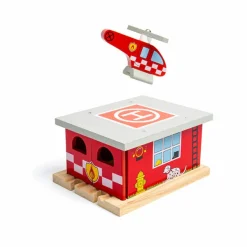 Bigjigs Rail Fire Station Shed