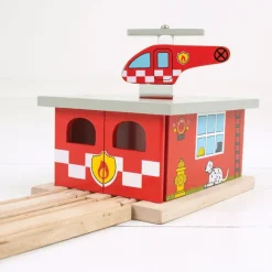 Bigjigs Rail Fire Station Shed