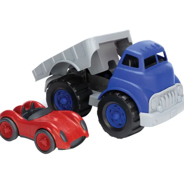 Green Toys Flatbed Truck with Race Car