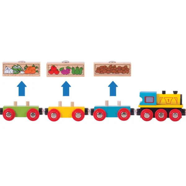 Bigjigs Rail Fruit and Veg Train