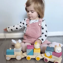 Bigjigs Toys FSC® Certified Activity Pull Along Train