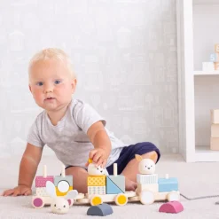 Bigjigs Toys FSC® Certified Activity Pull Along Train