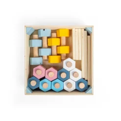 Bigjigs Toys FSC® Certified Crate of Nuts & Bolts