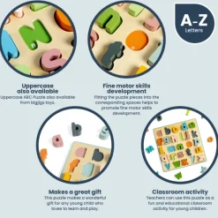 Bigjigs Toys FSC® Certified Lowercase ABC Puzzle