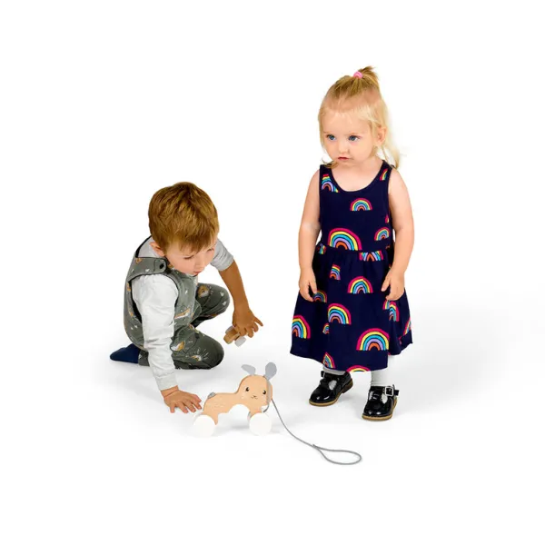 Bigjigs Toys FSC® Certified Pull Along Bunny & Baby