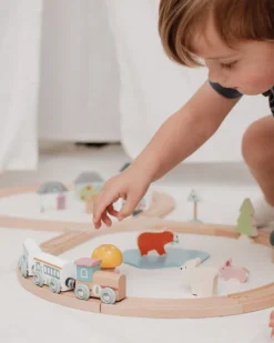 Bigjigs Toys FSC® Certified Train Set (Woodland Animal)