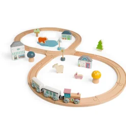 Bigjigs Toys FSC® Certified Train Set (Woodland Animal)