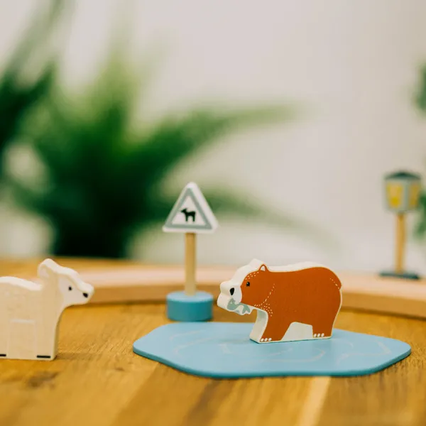 Bigjigs Toys FSC® Certified Train Set (Woodland Animal)