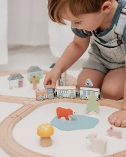 Bigjigs Toys FSC® Certified Train Set (Woodland Animal)