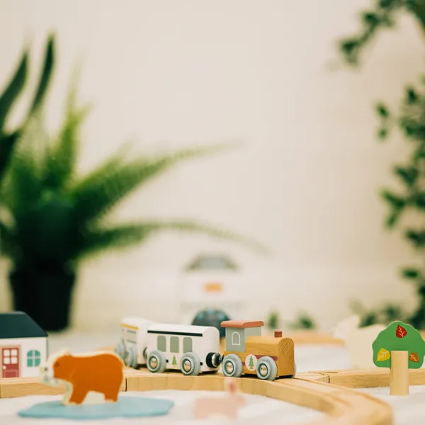 Bigjigs Toys FSC® Certified Train Set (Woodland Animal)