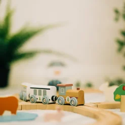 Bigjigs Toys FSC® Certified Train Set (Woodland Animal)