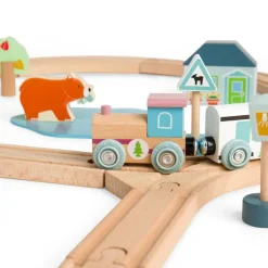 Bigjigs Toys FSC® Certified Train Set (Woodland Animal)