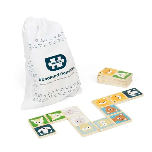 Bigjigs Toys FSC® Certified Woodland Animal Dominoes