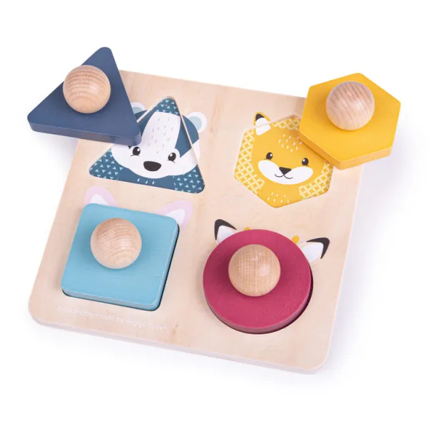 Bigjigs Toys FSC® Certified Woodland Animal Shape Puzzle