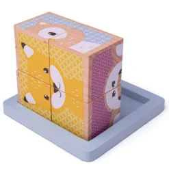 Bigjigs Toys FSC® Certified Woodland Cube Puzzle