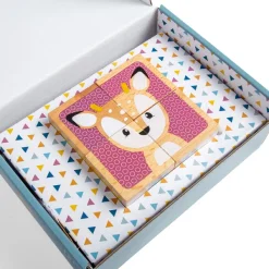 Bigjigs Toys FSC® Certified Woodland Cube Puzzle