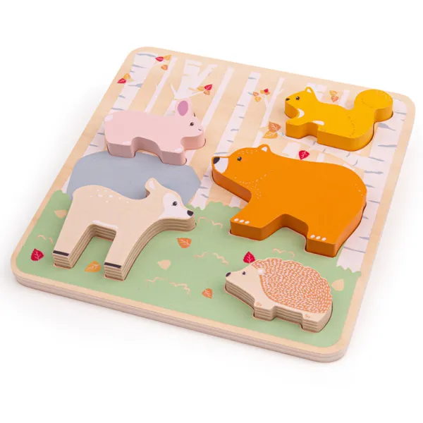 Bigjigs Toys FSC® Certified Woodlands Chunky Puzzle