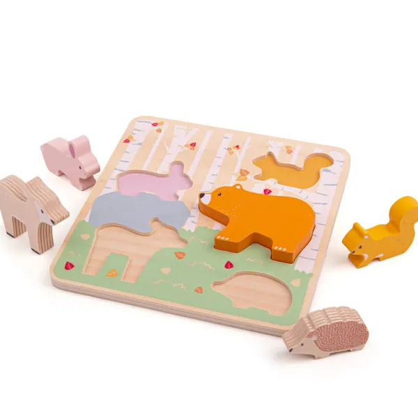 Bigjigs Toys FSC® Certified Woodlands Chunky Puzzle