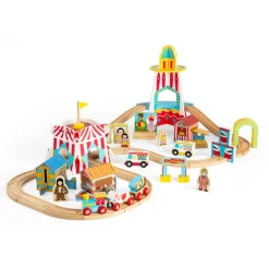 Bigjigs Rail Fun Fair Train Set
