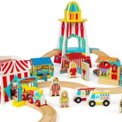 Bigjigs Rail Fun Fair Train Set