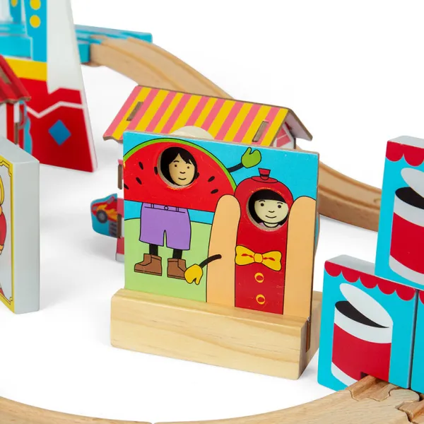 Bigjigs Rail Fun Fair Train Set