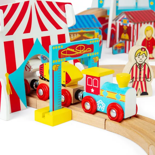 Bigjigs Rail Fun Fair Train Set