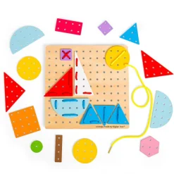 Bigjigs Toys Geometric Lace-a-Shape