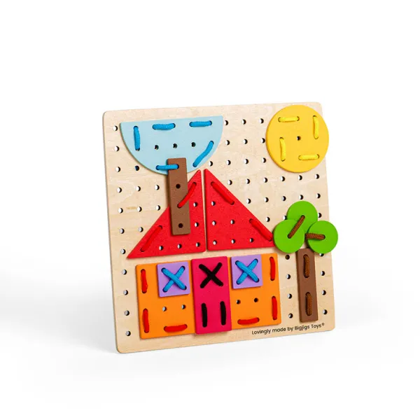 Bigjigs Toys Geometric Lace-a-Shape