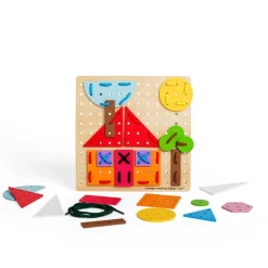 Bigjigs Toys Geometric Lace-a-Shape
