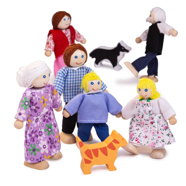 Bigjigs Heritage Playsets Heritage Playset Doll Family