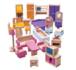 Bigjigs Heritage Playsets Heritage Playset Doll Furniture Set