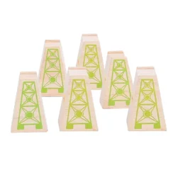 Bigjigs Rail High Level Blocks (Pack of 12)