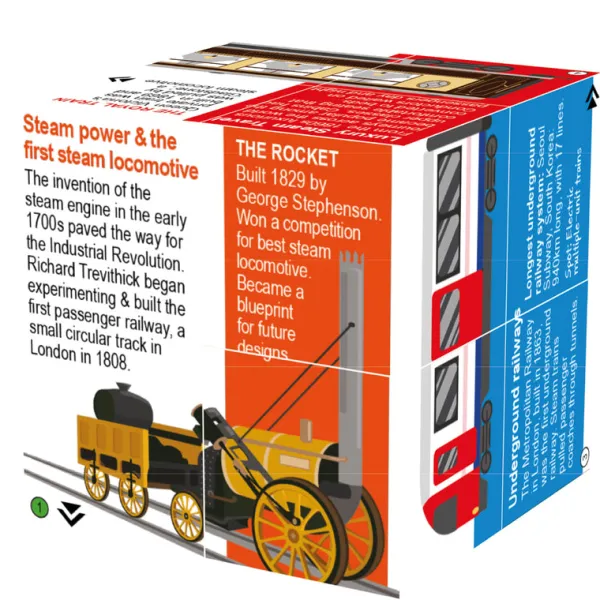 ZooBooKoo History of Railway Cube Book