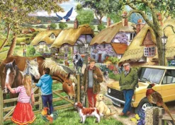 House of Puzzles Horses & Hounds - BIG 500 Piece Jigsaw Puzzle