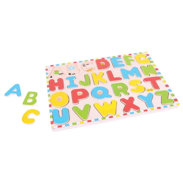 Bigjigs Toys Inset Puzzle Uppercase Alphabet