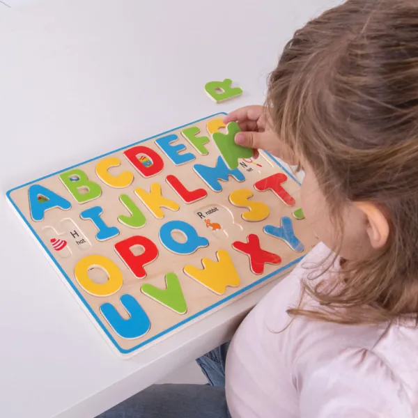 Bigjigs Toys Inset Puzzle Uppercase Alphabet