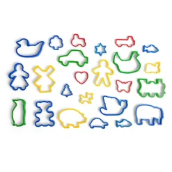 Bigjigs Toys Jar of 24 Pastry Cutters